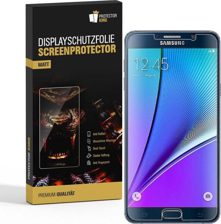 Produktbild Protectorking 4x Displayschutzfolie matt Anti-Reflex entspiegelt (4 Stück, Samsung Galaxy Note 5)