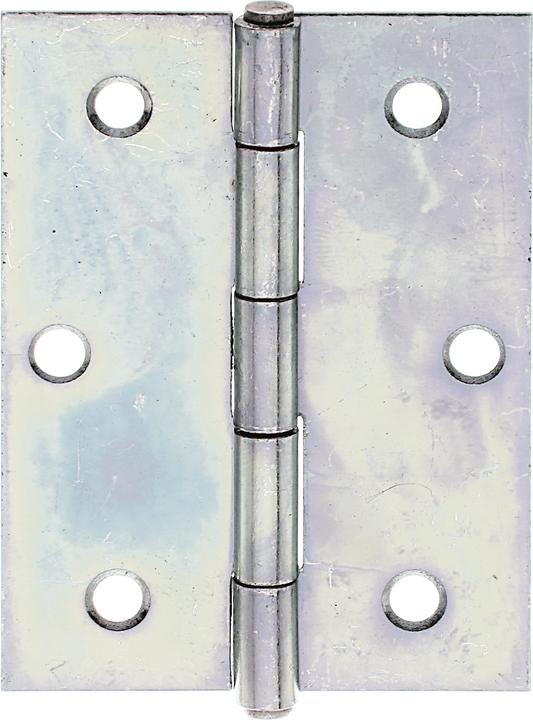 Immagine prodotto Alberts Cerniera a mezza larghezza con perno in ottone rivettato, 80 x 58 mm, zincato giallo