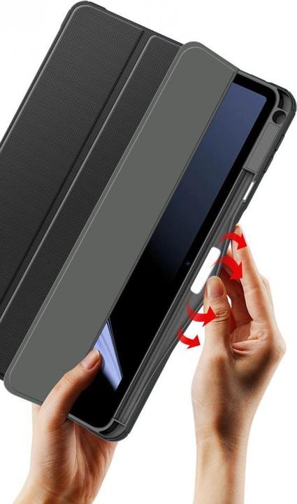 Actual product image Dux Ducis Toby Armored Flip Smart Case for Oppo Pad with pen holder, black (Oppo Pad 11'')