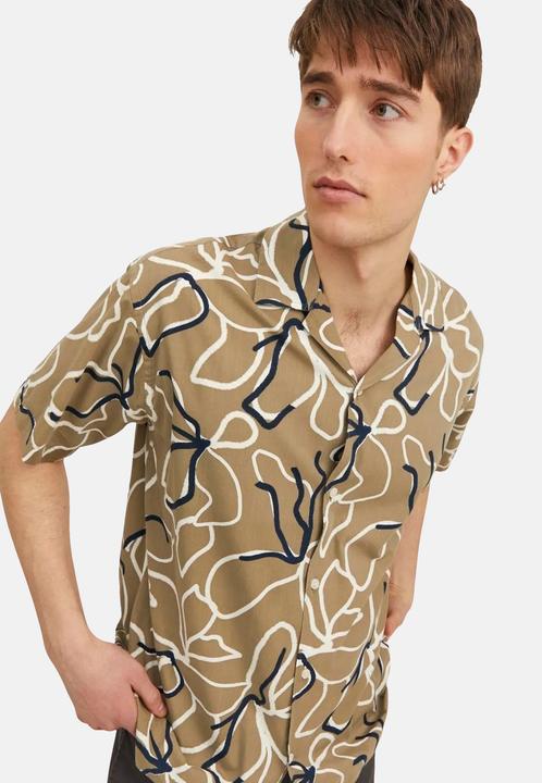 Produktbild Jack & Jones Jprbladrew Print Resort Shirt S/S Ln (XXL)