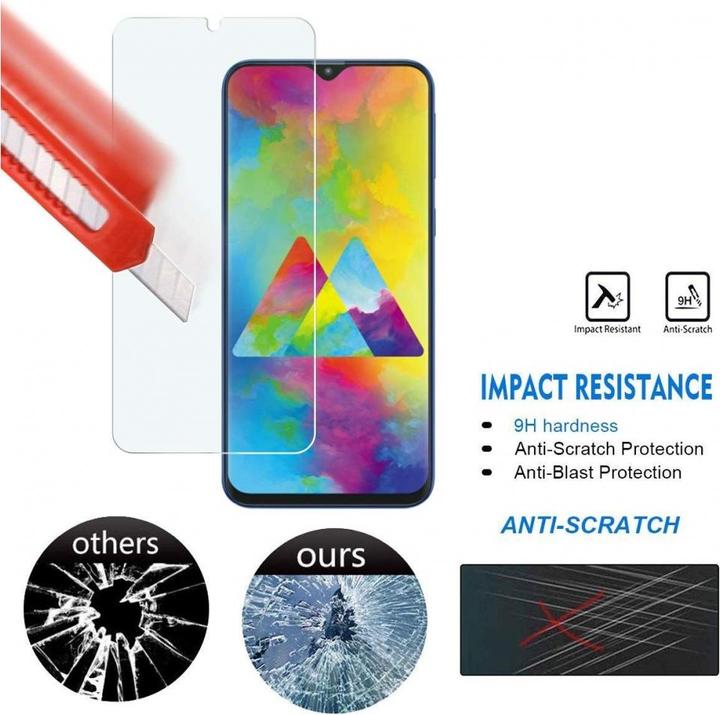 Produktbild Screenguard Samsung Galaxy M20 Panzerglas Schutzfolie Case Friendly Design (1 Stück, Samsung Galaxy M20)