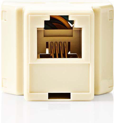 Immagine prodotto Nedis Presa telefonica a muro Tipo di connessione: Presa RJ11 RJ11 (6P4C) Presa 2X RJ11 (4/6) Estremità