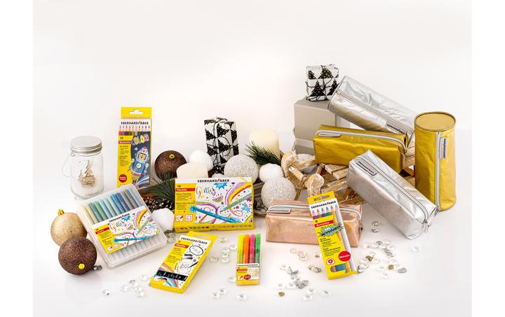 Immagine prodotto EberhardFaber Penna in fibra Glitter (Multicolore, 16 x)