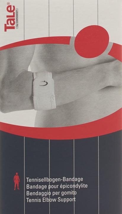 Immagine prodotto Tale Benda per il gomito del tennista 5 cm in velcro bianco (Taglia unica)