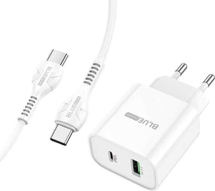 Actual product image Blue Power BCC80A Rapido, PD QC3 20W with USB-C cable (20 W)
