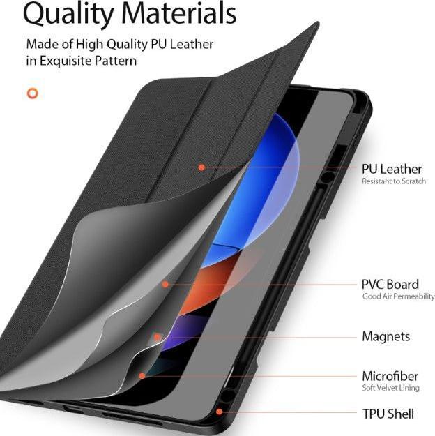 Actual product image Dux Ducis Domo flip and smart sleep case (Xiaomi Pad 6s Pro)