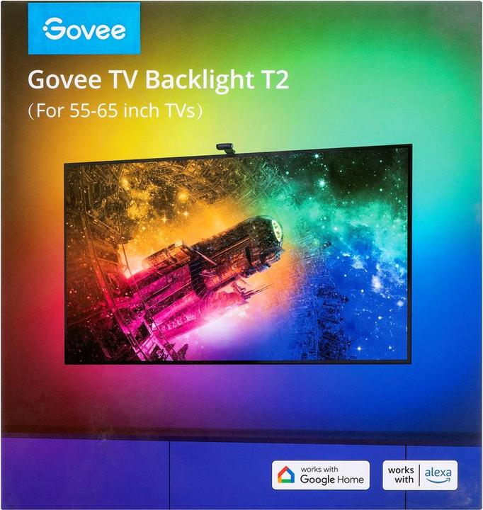 Productafbeelding Govee Envisual TV Backlight T2, RGBIC, WiFi, BT (RGBIC, 360 cm, Interieur)