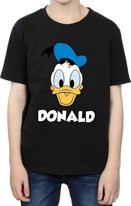 Actual product image Disney Boys Donald Duck Face Cotton T-Shirt (128)