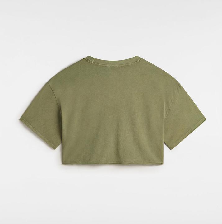 Actual product image Vans Relaxed Crop Wash SS Tee LODEN GREEN (S)