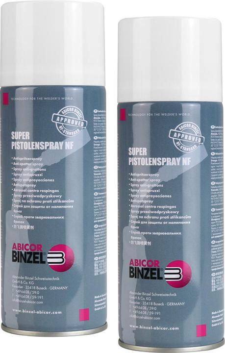 Produktbild Stahlwerk ABICOR BINZEL Super Pistolenspray NF 2er Set je 400 ml Schweissschutzspray