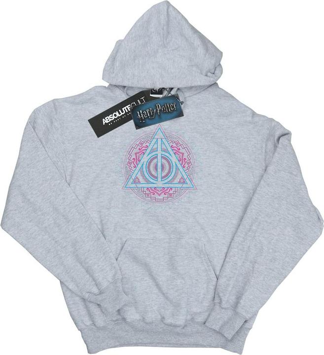 Image du produit - Sweat à capuche NEON DEATHLY HALLOWS - Garçon (128)