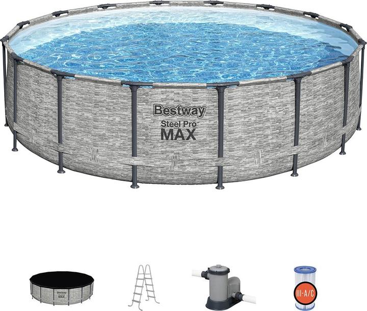 Produktbild Bestway Steel Pro Max Pool Set (Ø 488 x 122 cm)