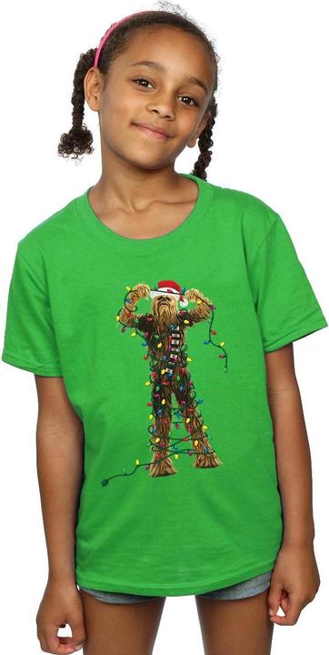 Image du produit Star Wars - T-shirt CHEWBACCA CHRISTMAS LIGHTS - Fille (140, 146)