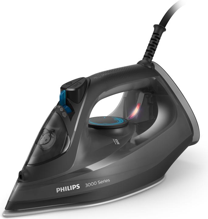 Productafbeelding Philips 3000 Serie DST3041 / 80 Stoomstrijkijzer Keramische Plaat 2600 W Zwart (2600 W, 200 g/min)