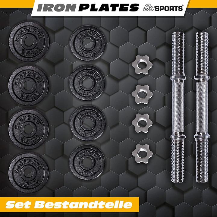 Produktbild ScSports 20 kg Hantelset