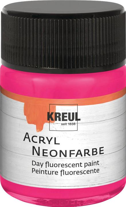 Actual product image Kreul Acrylic neon paint, 50 ml (Neon pink, 50 ml)