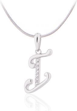 Immagine prodotto JVD Ciondolo in argento con cristalli "I" SVLP0364XH2BI0I