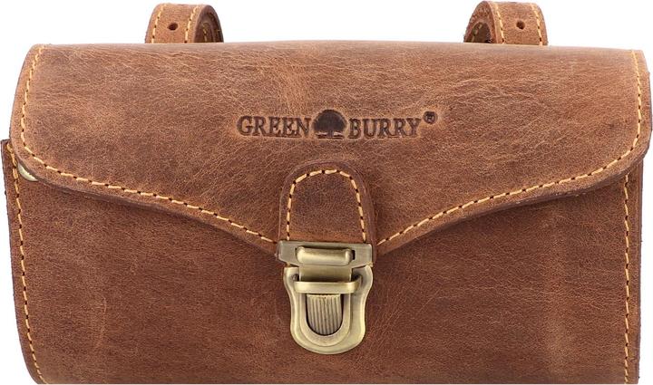 Image du produit Greenburry Sacoche de vélo Vintage Original en cuir 17 cm (1 l, Sacoche de guidon)