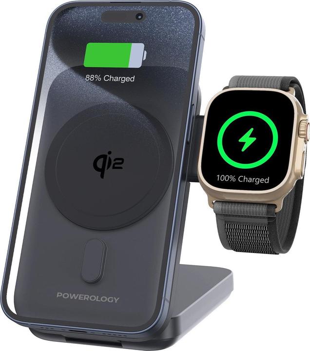 Image du produit Powerology Banque d'alimentation 3 en 1 MagSafe 10000 mAh (10000 mAh)