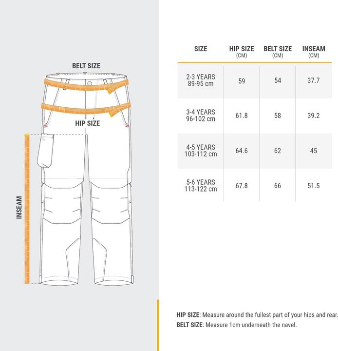 Actual product image Quechua Modulpant Mh500 Kid Fille (102)