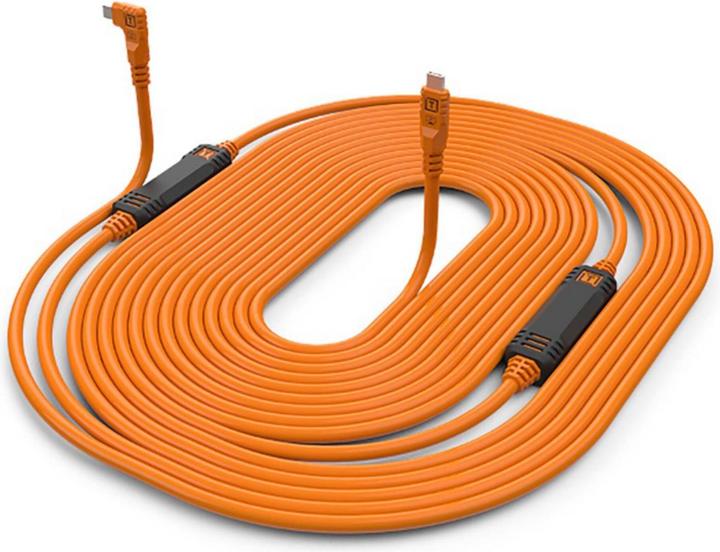 Immagine prodotto Tether Tools TetherPro USB-C a USB-C ad angolo retto arancione 9,4m (9.40 m, USB 3.2 Gen 1)