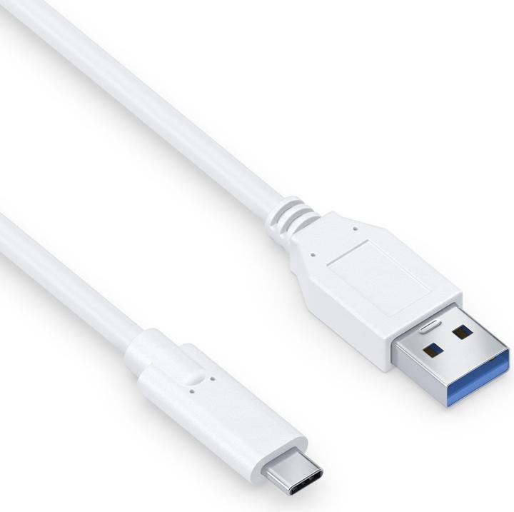 Purelink Câble USB 3.1 (Gen 1) USB C - USB A 2 m Blanc (2 m, USB 3.1)
