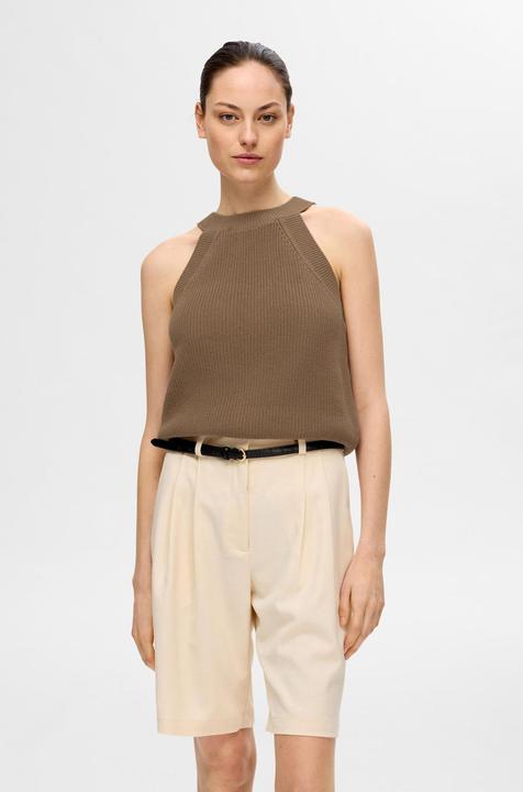 Actual product image Selected Femme Knitted halterneck top (XL)