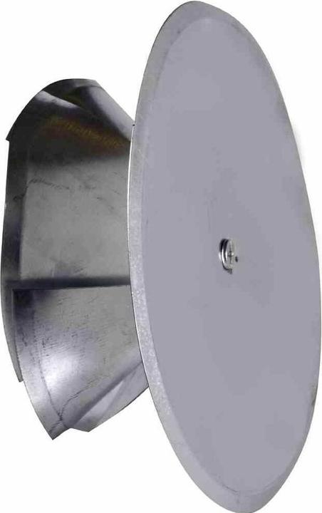 Actual product image FireFix 2097/1 Chimney hole cover with spreader funnel and insulation, adjustable up to ø 160 mm, silver