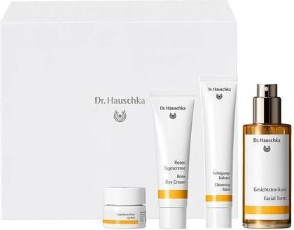 Produktbild Dr. Hauschka DR. HAUSCHKA SET Beatiful Face tonik odświeżający 100ml + krem do twarzy z Róży 30ml + balsam do my (Gesichtspflege set)
