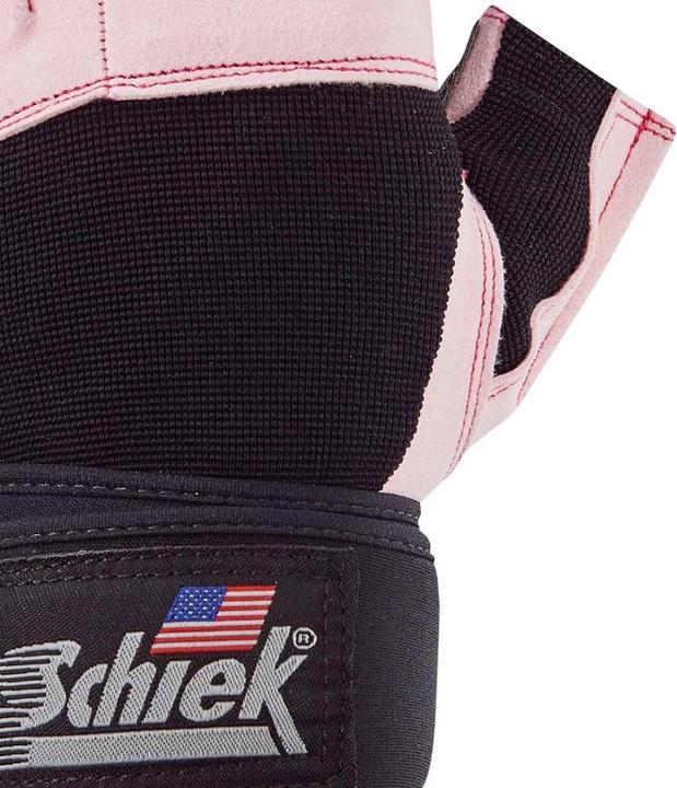 Actual product image Schiek Women Gloves 540P with Wrist Wraps PINK (XS)