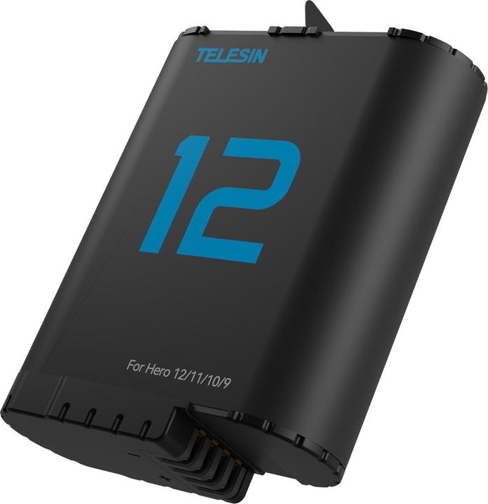 Produktbild Telesin 3-SLOT Charger box and 2pcs battery(double arc) kit set for GoPro Hero 12/11/10/9 (9, 11, Hero 12)