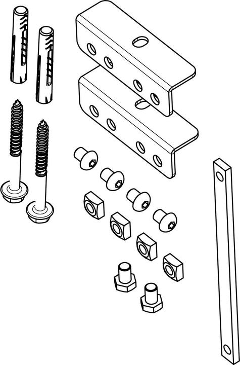 Vogels Pfa 9126 Pfb 34xx Bracket Kit (Device-specific, 33.46")