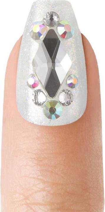 Actual product image Herba Kiss Majestic Nails - In A Crown (Artificial nails, Rose, Transparent)
