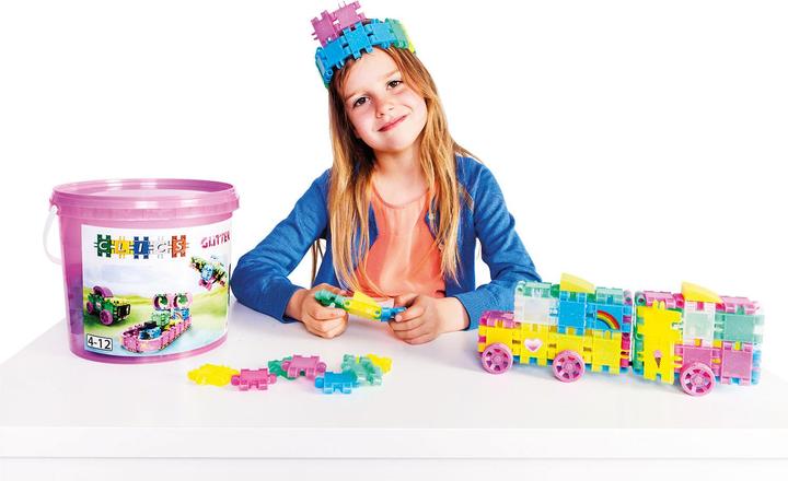 Actual product image Clics Building Blocks - Glitter Building Set 8in1