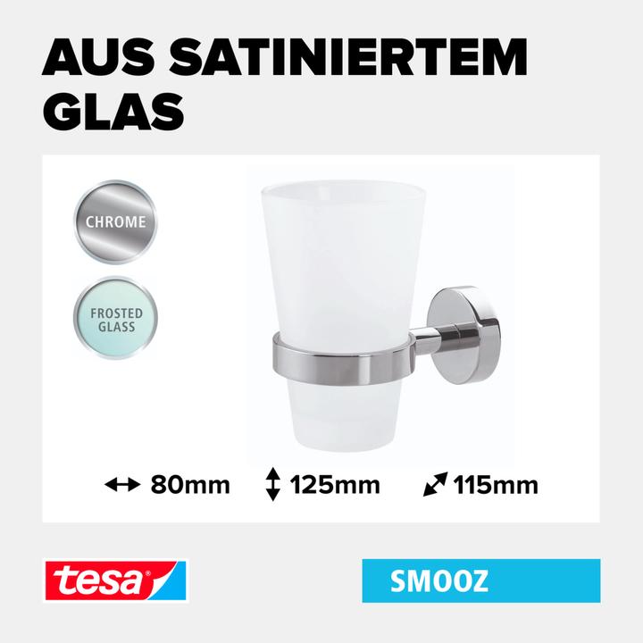 Image du produit tesa SMOOZ - Porte-verre à bouche (8.5 x 13.5 x 15.5 cm)