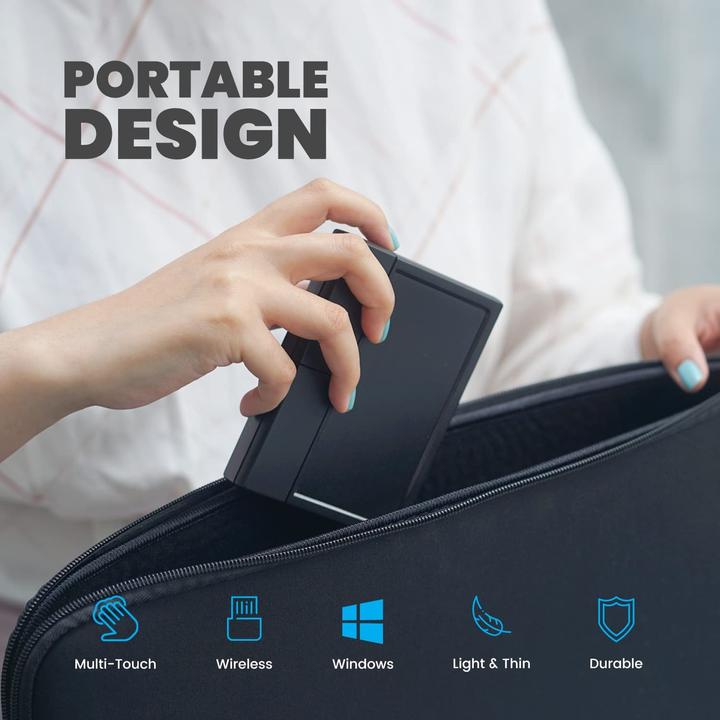 Actual product image Perixx PERIPAD-704, large wireless touchpad, black (DE, Wireless)