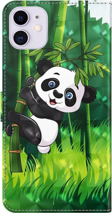 Produktbild Cover-Discount iPhone 13 mini - Etui Glitzer Effekt Panda (Apple iPhone 13 mini)