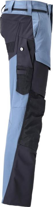 Immagine prodotto Mascot Pantaloni con cintura in vita Ultimate Stretch personalizzati 22379 blu pietra/nero taglia 50 (Apple iPhone 5s)
