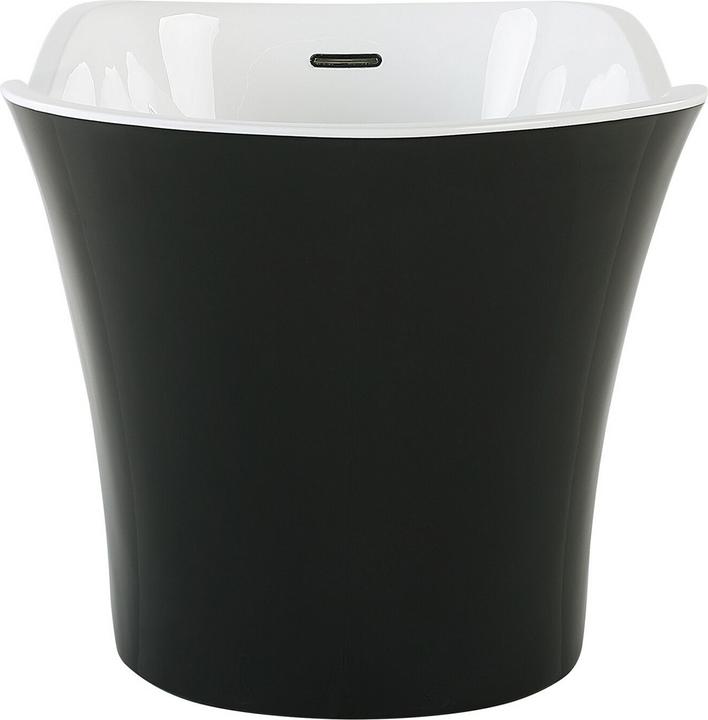 Produktbild Beliani Badewanne freistehend schwarz / weiss 170 x 80 cm DULCINA (243 l, 80 cm)