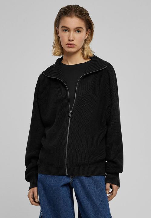 Actual product image Urban Classics Ladies Knitted Zip Cardigan - 126787 (5XL)