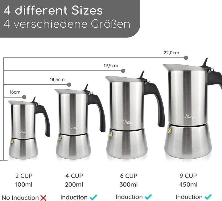 Produktbild Milu Espressokocher Set (6 T.)