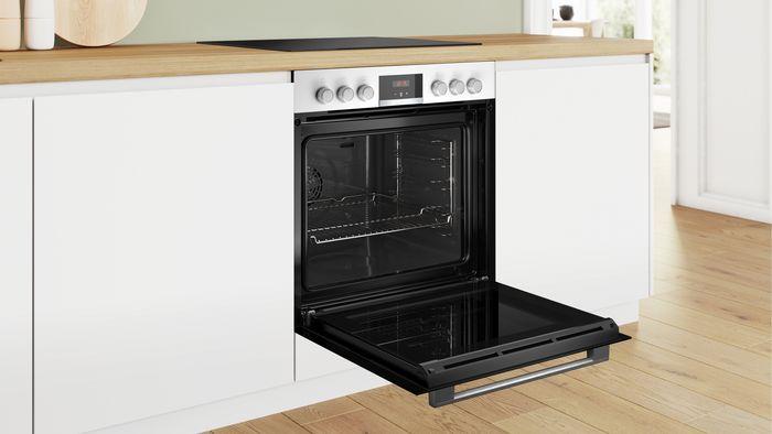Image du produit Bosch Hausgeräte Set four encastrable, HEA513BW3 + NKN645GA2E, Cuisinière encastrable, Table de cuisson électrique