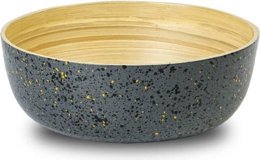 Jungle Culture extra large bamboo salad bowl in dark grey (28 cm diameter) (28 cm, 1 x)
