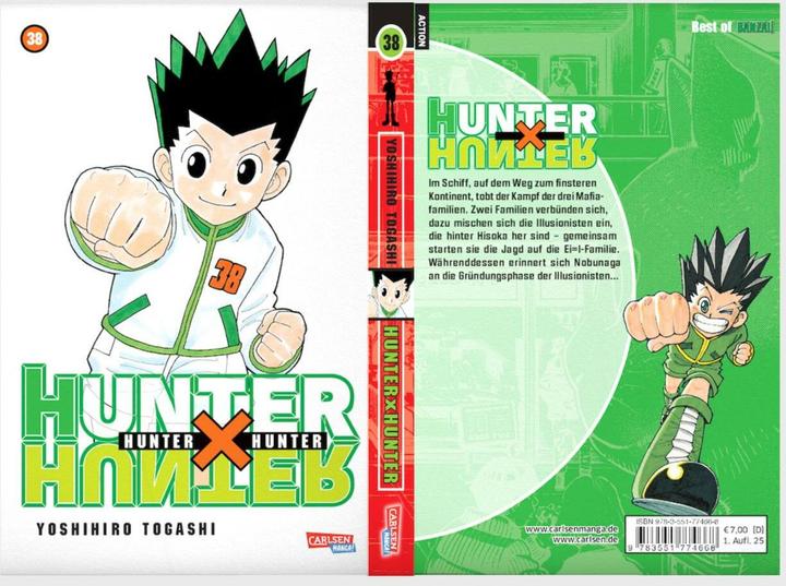 Actual product image Hunter X Hunter 38 (Yoshihiro Togashi, German)