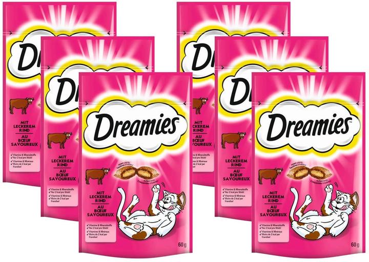 Produktbild Dreamies Portionsbeutel mit Rind (Adult, 6 Stk., 360 g)