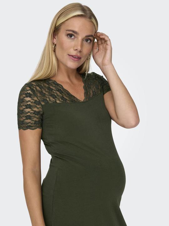 Image du produit Only Maternity Robe curvy à col en V et manches courtes (3XL)