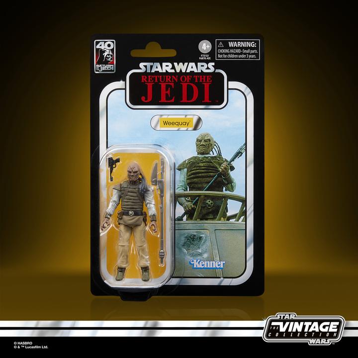 Actual product image Hasbro Star Wars Episode VI 40th Anniversary Vintage Collection figurine Weequay 10 cm