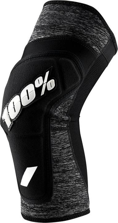 Produktbild 100% PROTECCIONES Unisex-Erwachsene (Ridecamp Knee Guards Heather Grey/Black-M) Kniebandage, Grau me (M, Knieschoner)