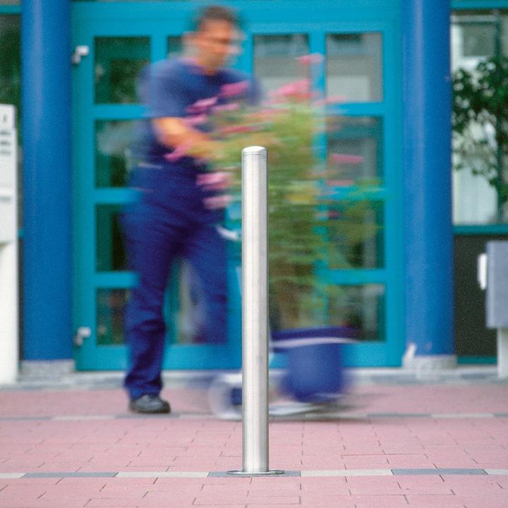 Image du produit Moravia Borne en acier inoxydable MILANO Ø 60 mm INOX Avec capuchon pressé, bombé