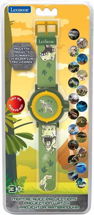 Immagine prodotto Lexibook Orologio digitale a proiezione con design di dinosauro con 20 immagini da proiettare